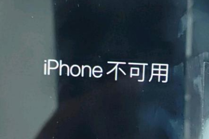 鹤壁苹果服务网点分享锁屏界面显示“iPhone 不可用”如何解决 