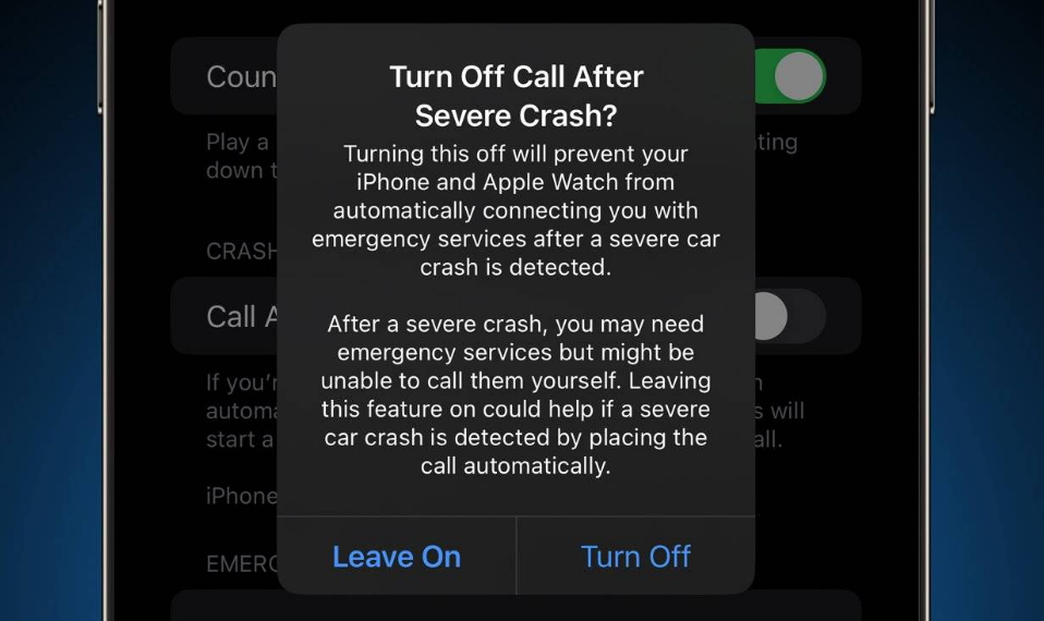 鹤壁苹果14维修分享 iPhone 14 和 Apple Watch 上关闭崩溃检测 